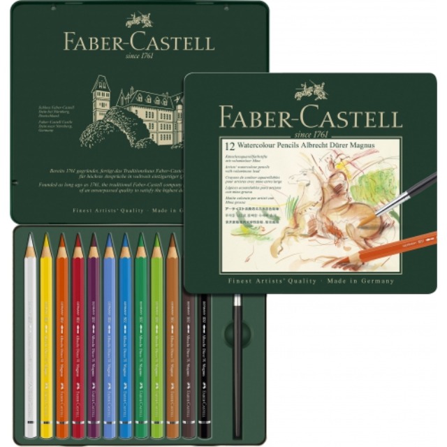파버카스텔 전문 매그너스 수채색연필 세트 12색
