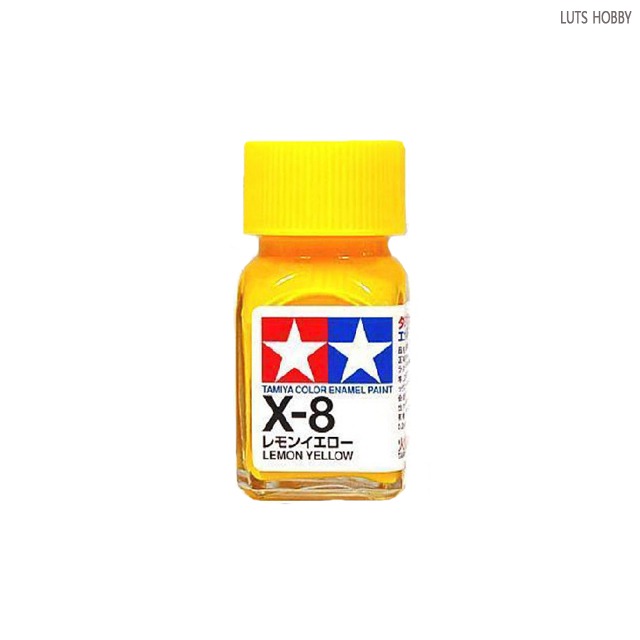 타미야 에나멜 X-8 유광 레몬 옐로우 80008