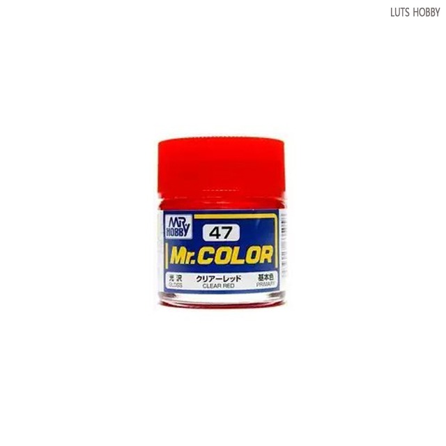 GSI 군제 Mr.color (락카 일반칼라) C47 클리어 레드 (광택)