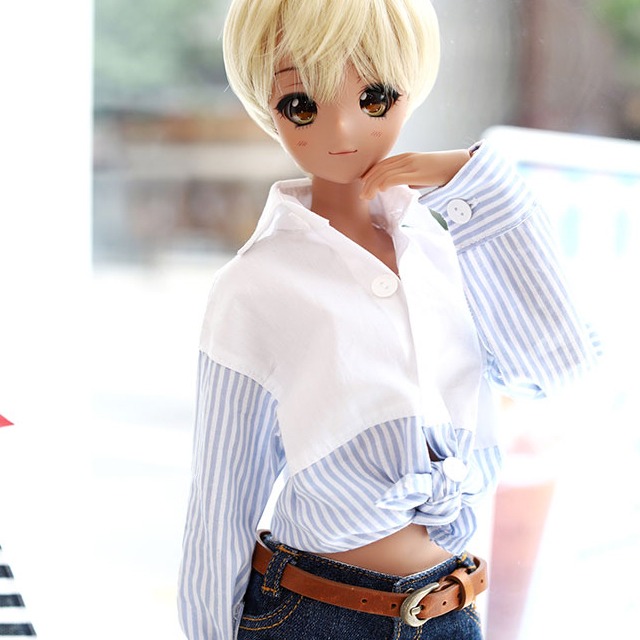[선주문] [SD13 GIRL &amp; Smart Doll] 프리하프 라인 셔츠 - 스카이