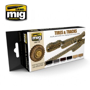 MIG AMMO 미그 타이어 &amp; 트랙용 컬러 세트 CG7105