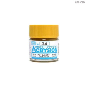 GSI 군제 Acrysion Mr.color N34 Cream Yellow (광택)