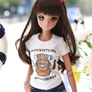 [선주문] [SD13 GIRL &amp; Smart Doll] 어드벤처 티셔츠 - 화이트