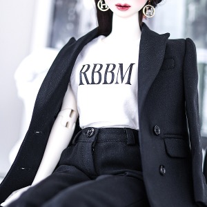 선주문 RBBM 이니셜 티셔츠 화이트
